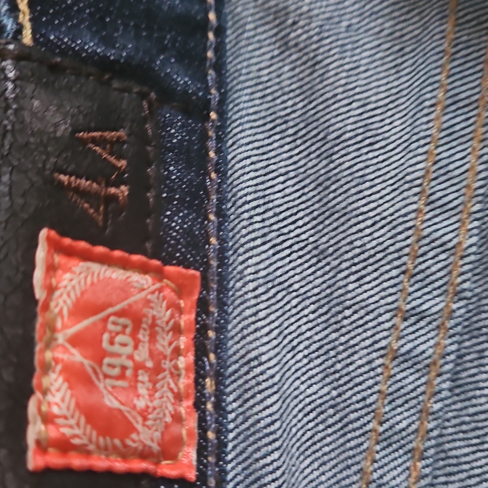 1969 denim boot cut jeans size 4a. Great condition.  Barely worn, dark wash